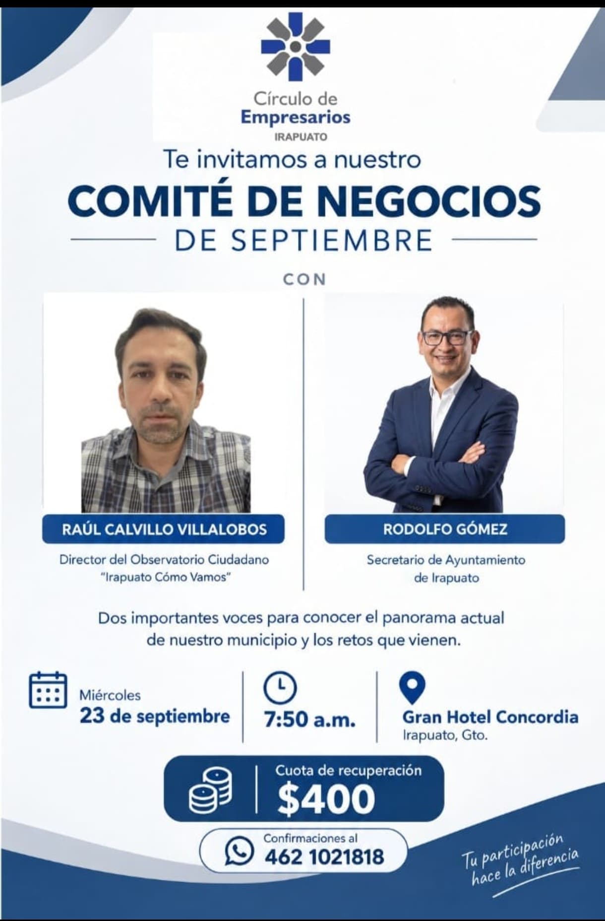 Comité de Negocios Septiembre - Irapuato